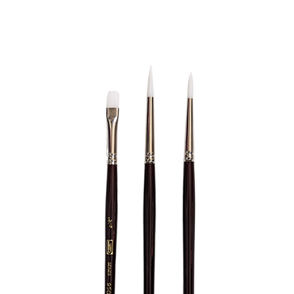HJ White Taklon Watercolour Brush Sets