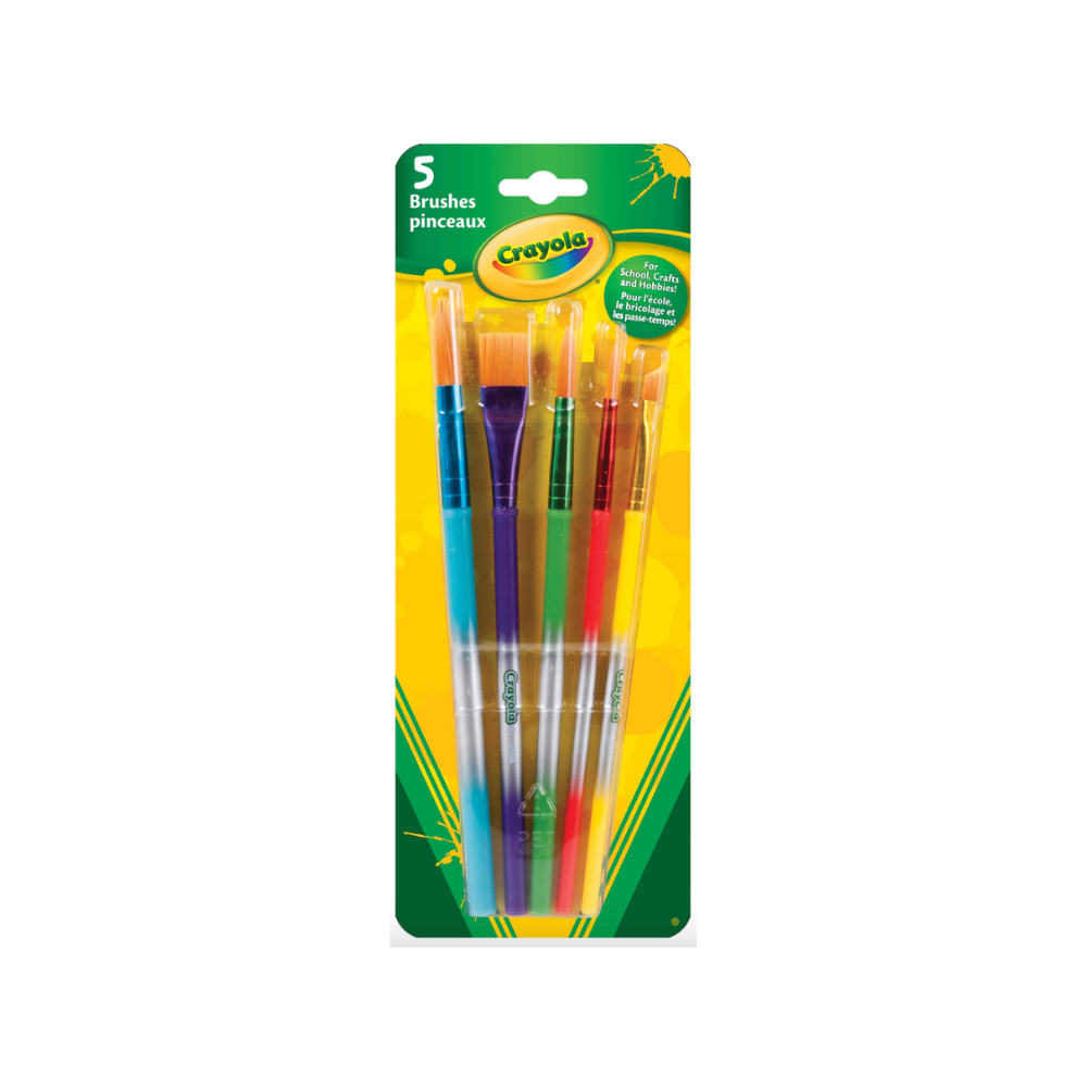 Crayola 5 Assorted Paint Brushes