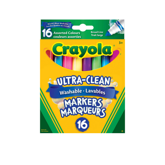 Crayola Classic Washable Broad Markers Set of 16