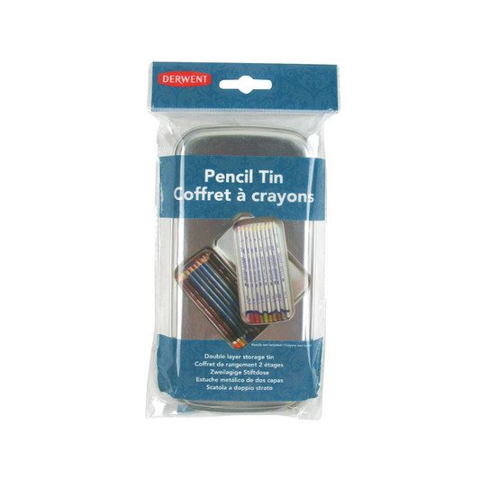 Derwent Empty Pencil Tin w/inner tray