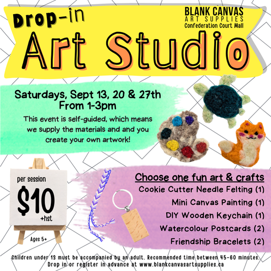 September Drop-in Art Studio (Saturdays)