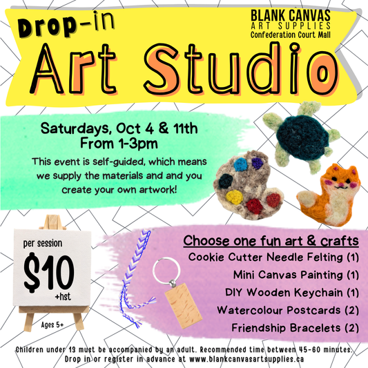 October Drop-in Art Studio (Saturdays)