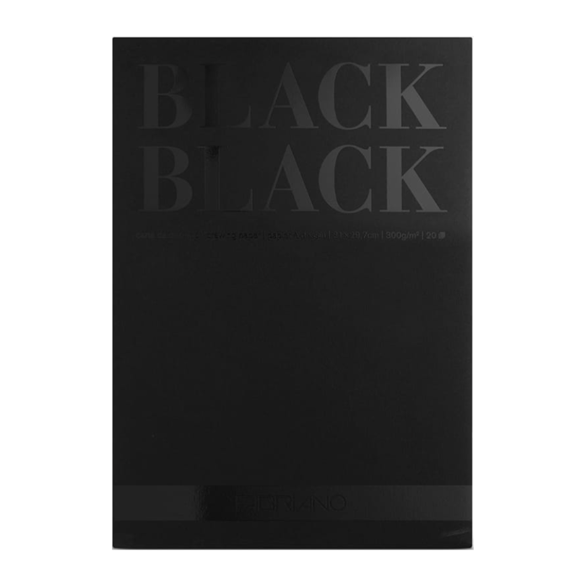 Fabriano Black Black Pad 8.5x12" (20 Sheets)