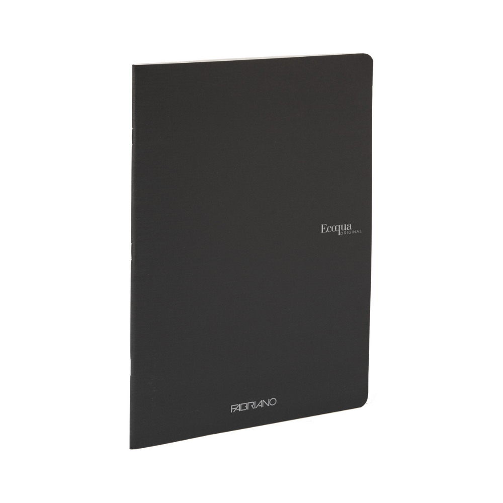 Fabriano ECOQUA Stapled Blank Notebook Black 8x11" 40 pagesFabriano ECOQUA Stapled Blank Notebook Black 8x11"