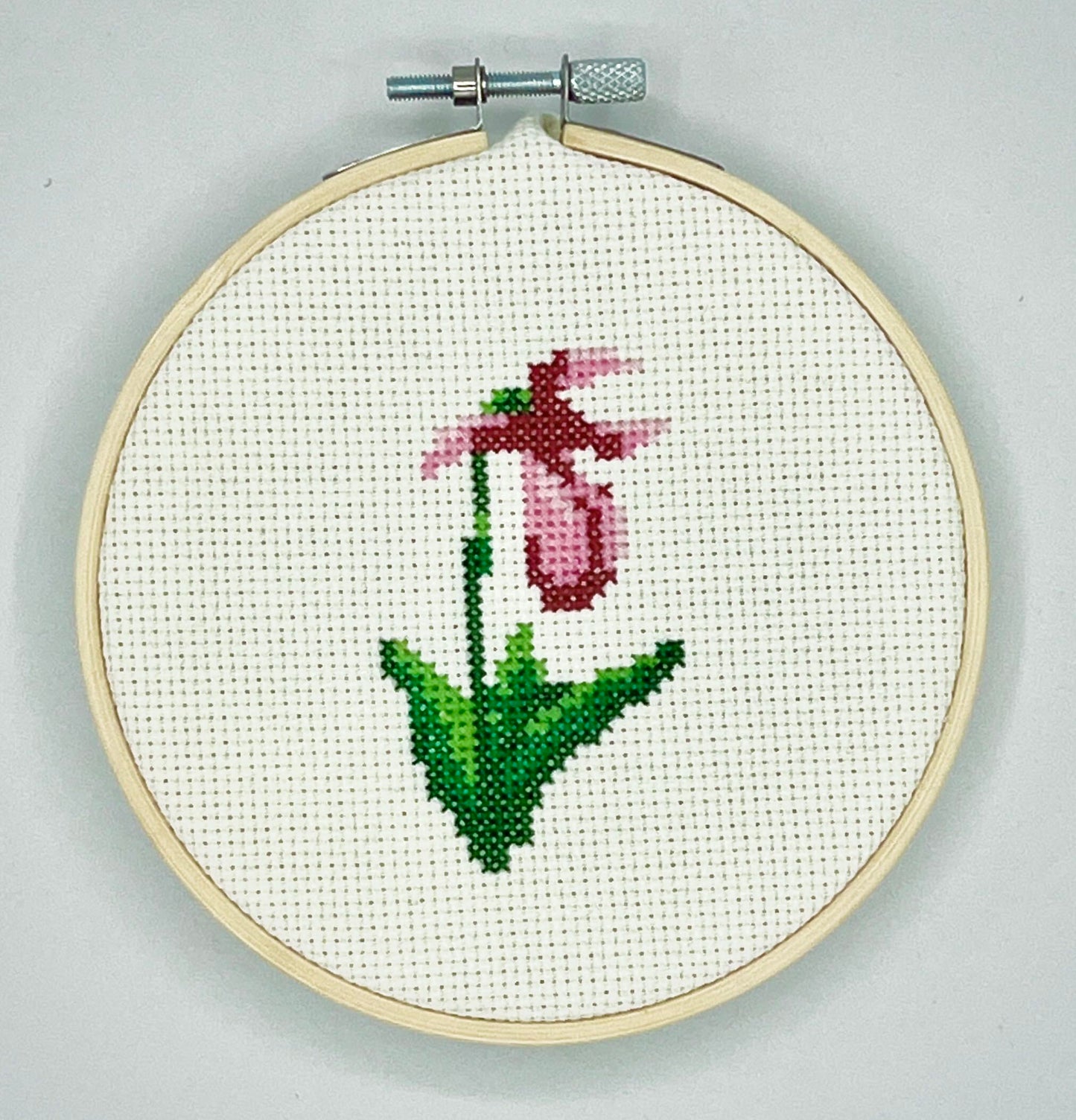 🇨🇦 Island Cross Stitch Kit - Lady Slipper