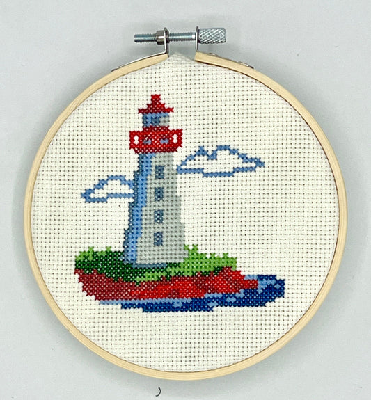 🇨🇦 Island Cross Stitch Kit - Lighthouse