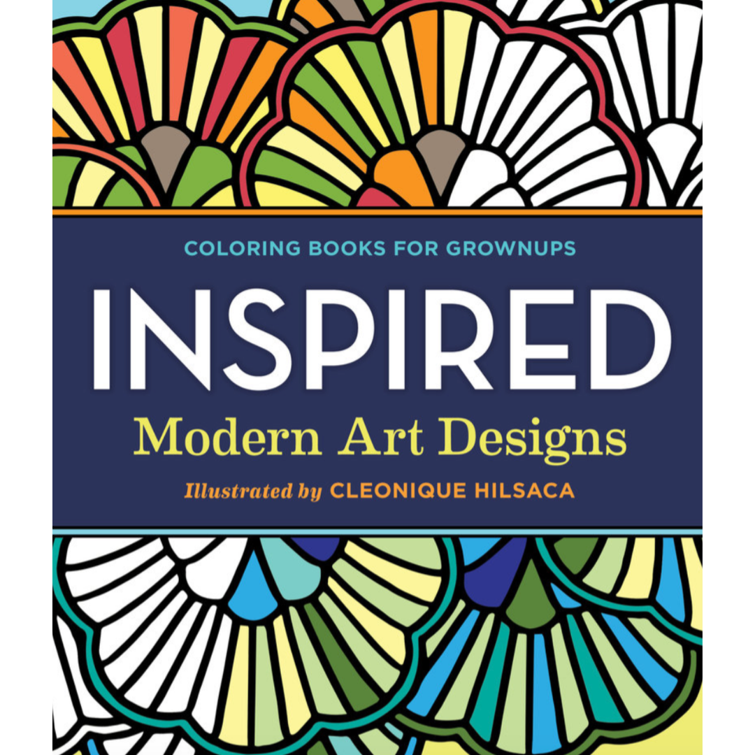 Colouring Books for Grownups Inspired: Modern Art Designs