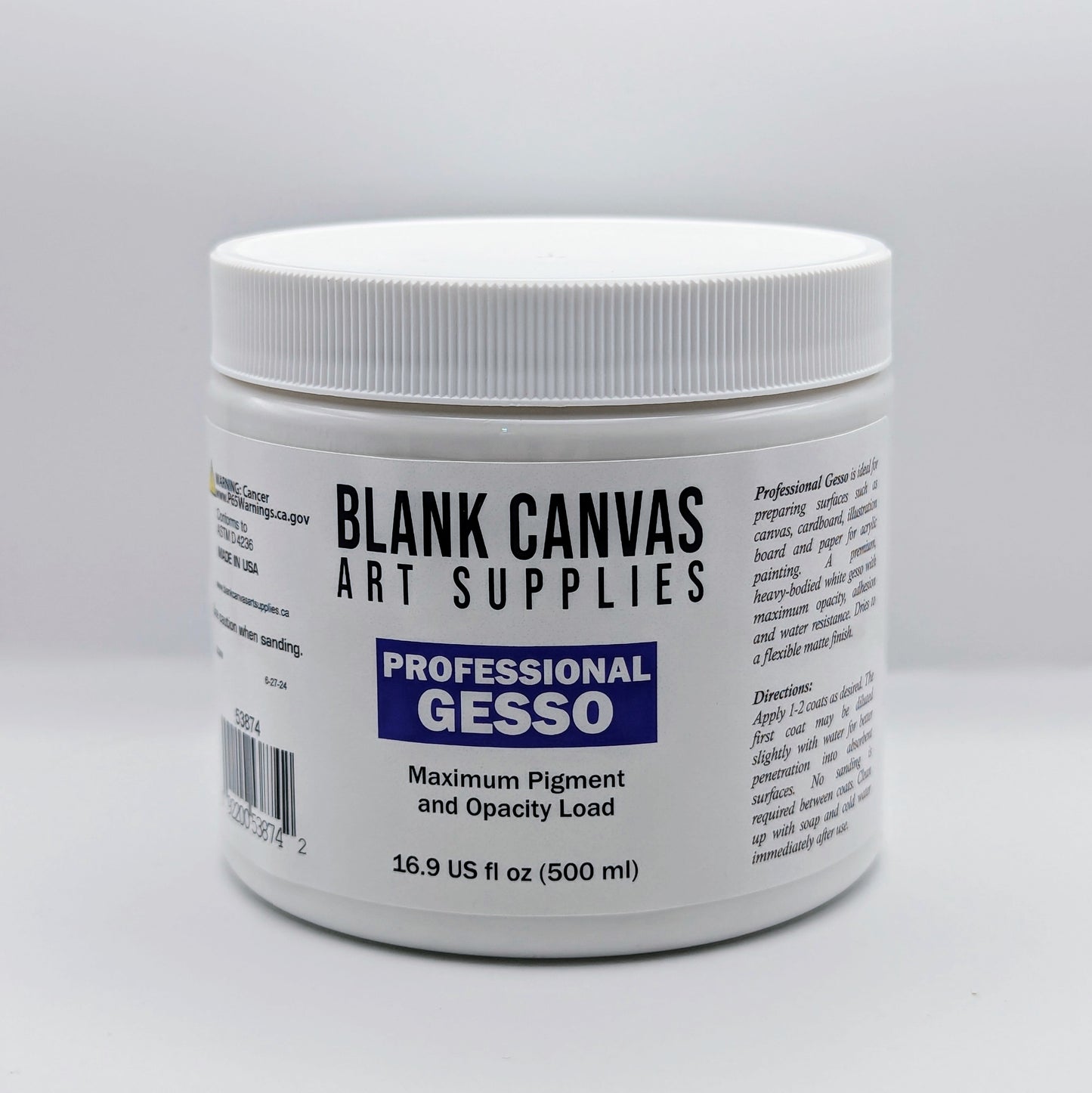 Blank Canvas Professional White Gesso