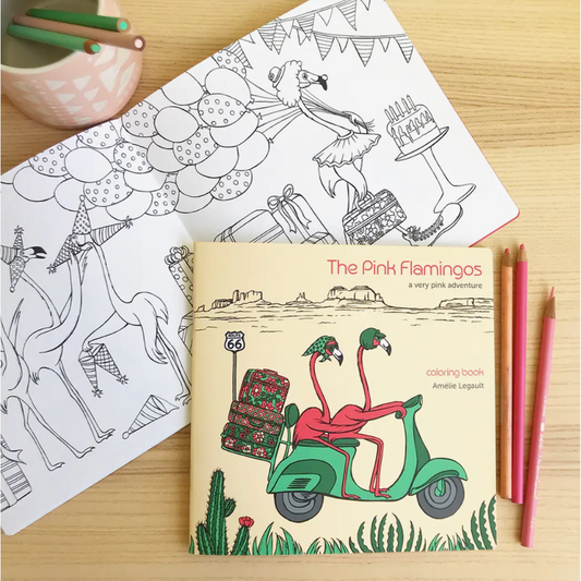 The Pink Flamingos Colouring Book