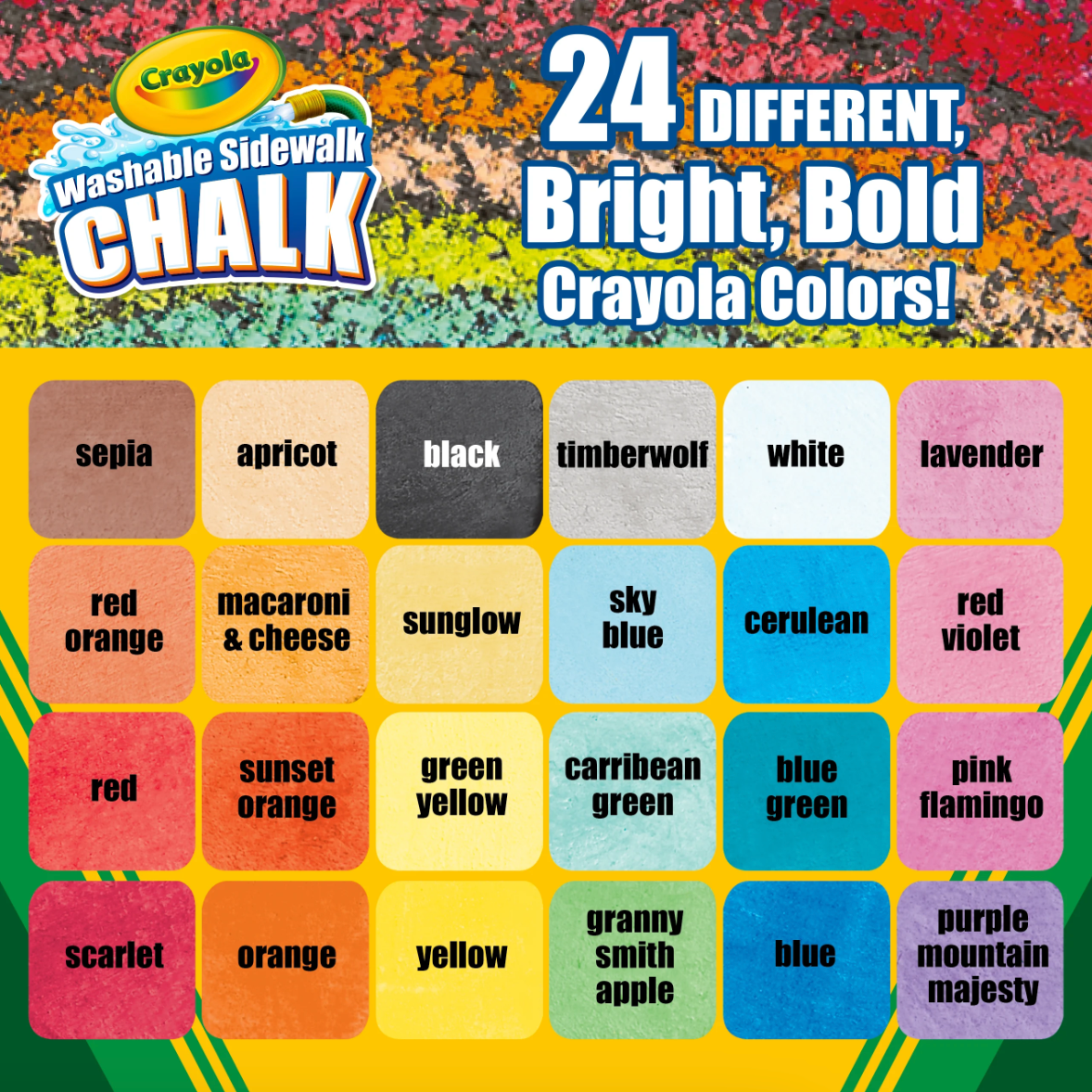 Crayola Sidewalk Chalk Set of 24