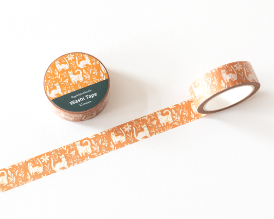 Woodland Cat Washi Tape