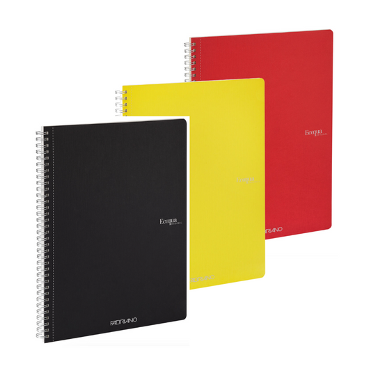 Fabriano Ecoqua Lined A4 Notebooks Spiral-bound