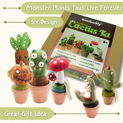 Woolbuddy Needle Felting Kit "Cactus Set"