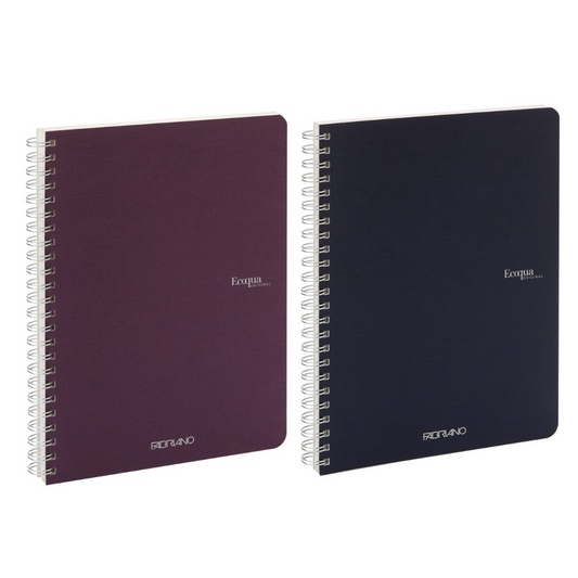 Fabriano Ecoqua Lined Notebooks A5 70 Pages Spiral-bound