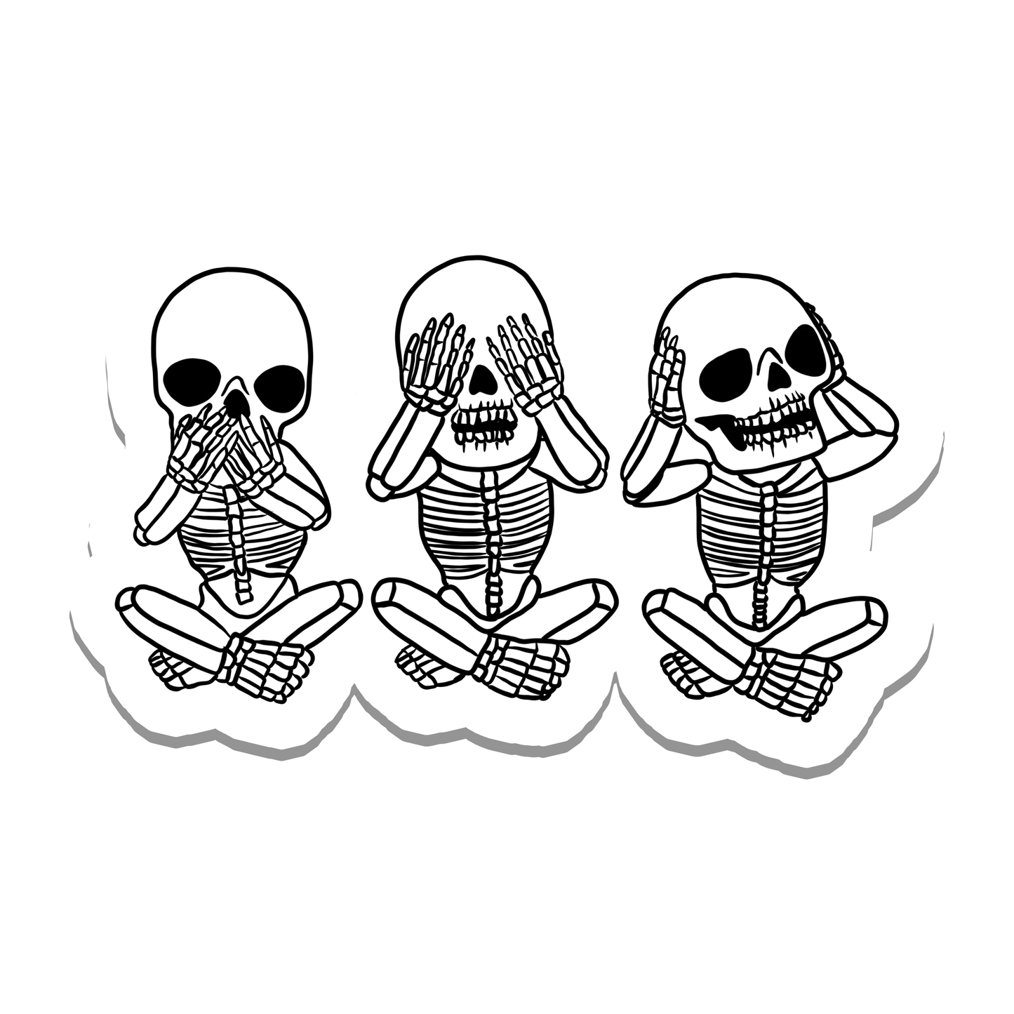 "Skeletons" Sticker