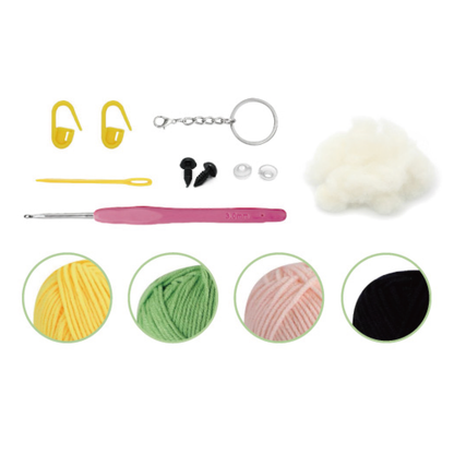 "Corn on the Cob" DIY Keychain Crochet Kit
