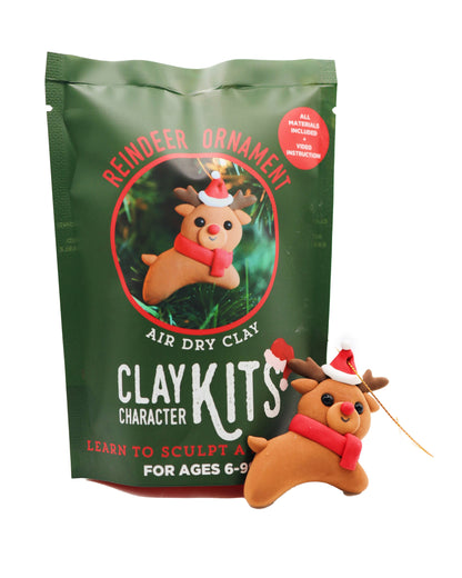 🇨🇦 "Reindeer Ornament" DIY Air Dry Clay Craft Kit