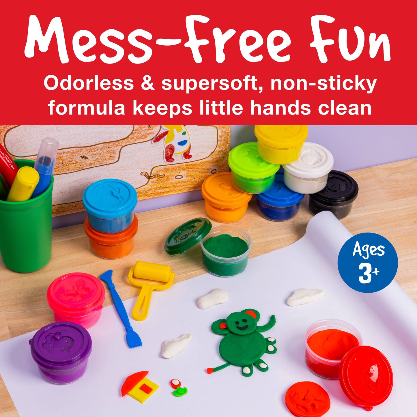 Faber-Castell Little Creatives SuperSoft Modeling Dough Set of 6