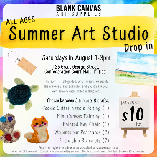 August All Ages Summer Art Studio Drop-in (Saturdays)