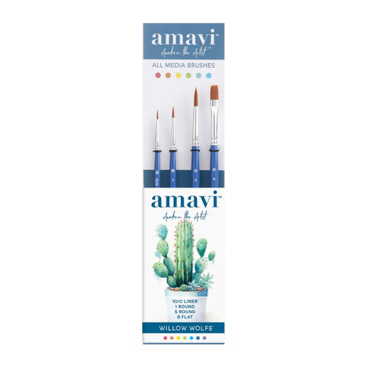 Willow Wolfe Amavi Mixed Media Essentials Set of 4