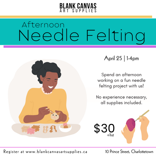 Afternoon Needle Felting April 25th 1-4pm