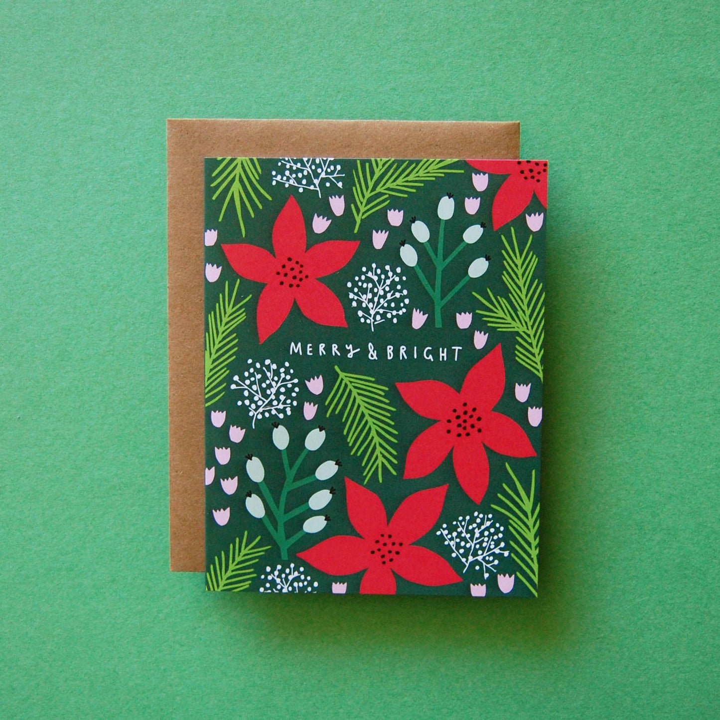 🇨🇦 "Poinsettias" Holiday Greeting Card Set