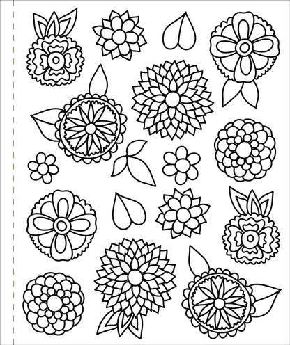 Large Print Colouring Book "Colour Me Calm"