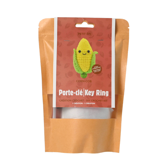 "Corn on the Cob" DIY Keychain Crochet Kit