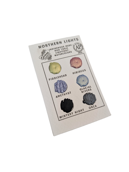 🇨🇦 Beam Watercolour Travel Card "Northern Lights" (Small)