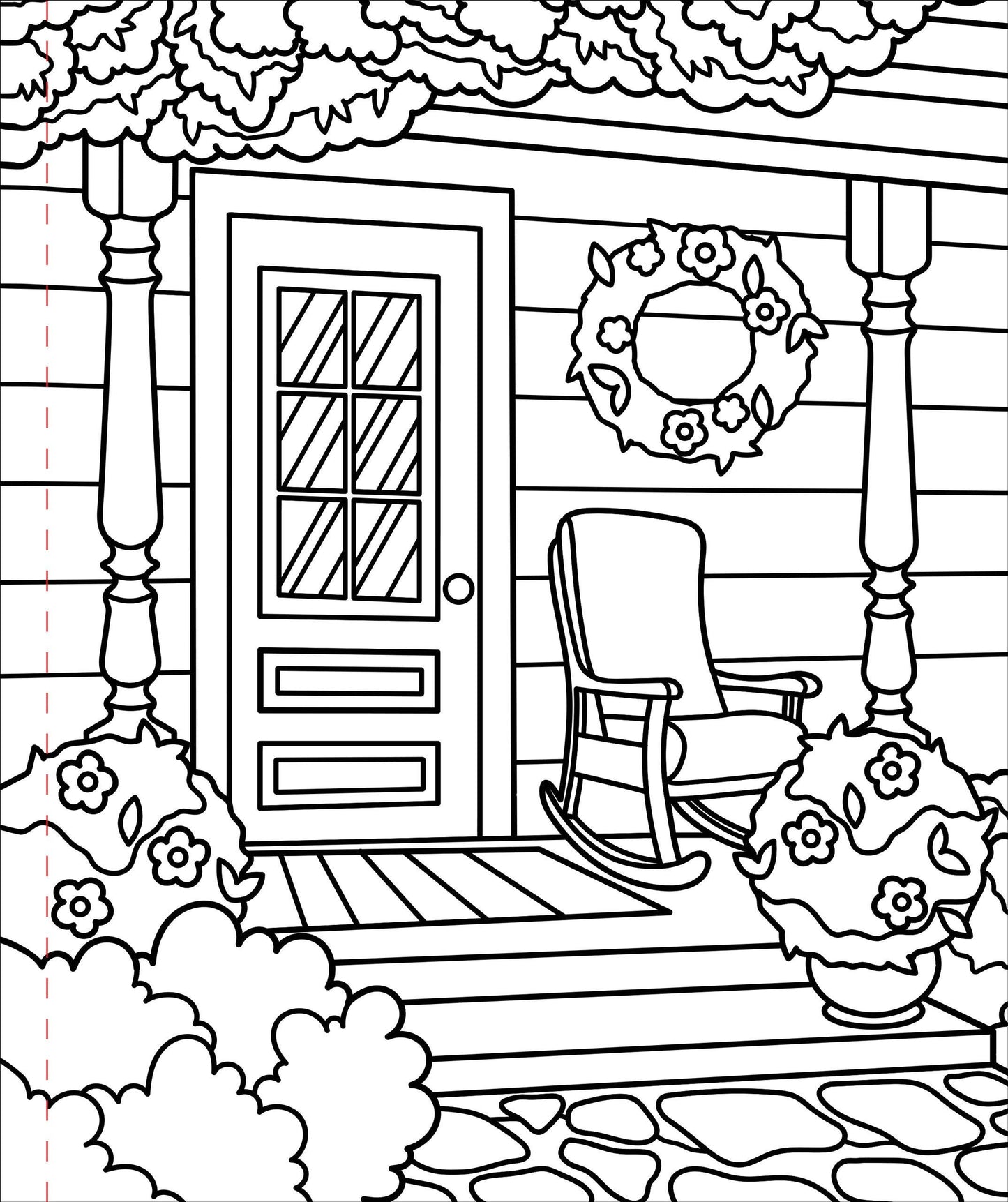 Large Print Colouring Book "Home Sweet Home"