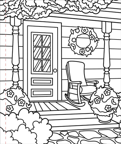 Large Print Colouring Book "Home Sweet Home"