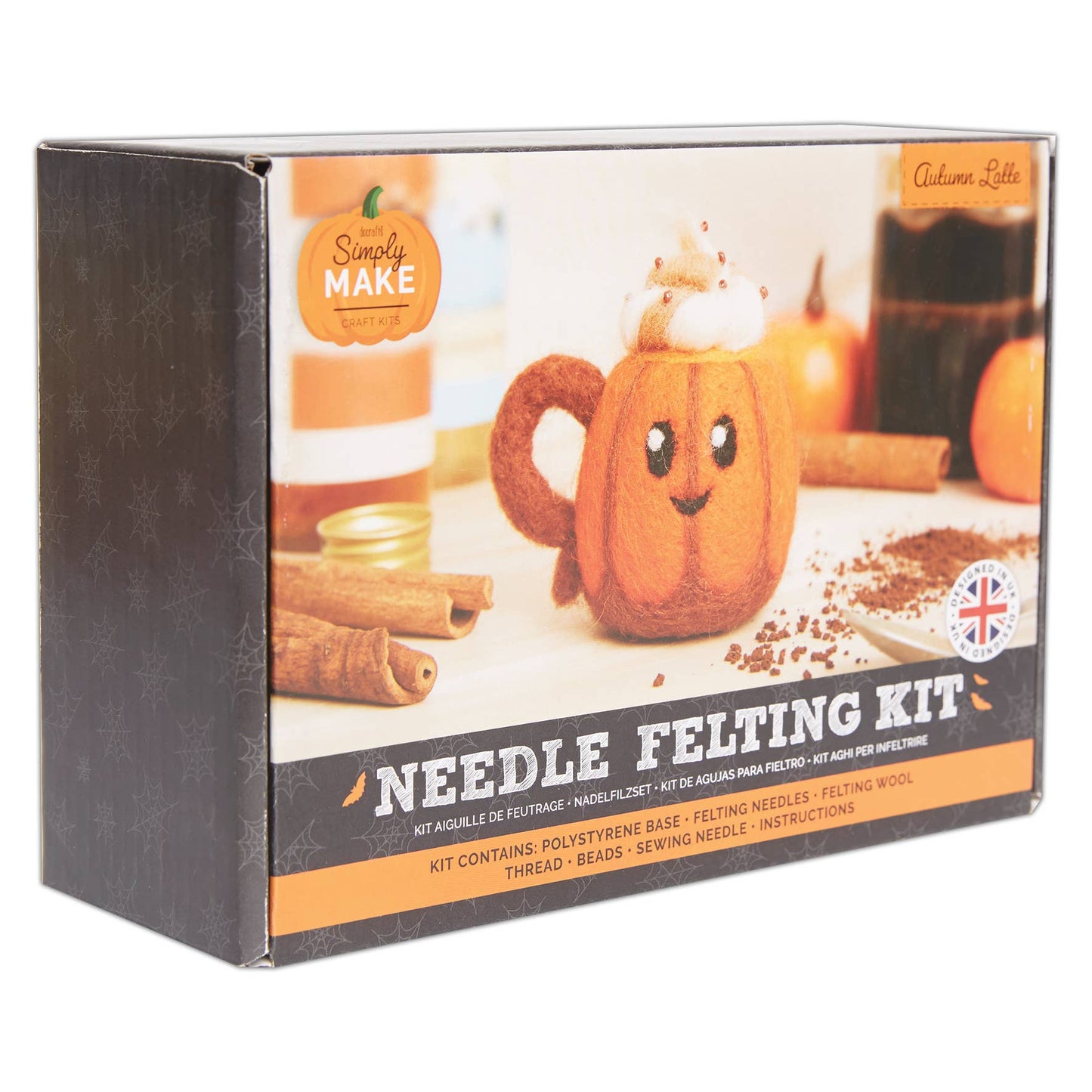 Needle Felting Kit "Pumpkin Latte"