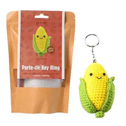 "Corn on the Cob" DIY Keychain Crochet Kit
