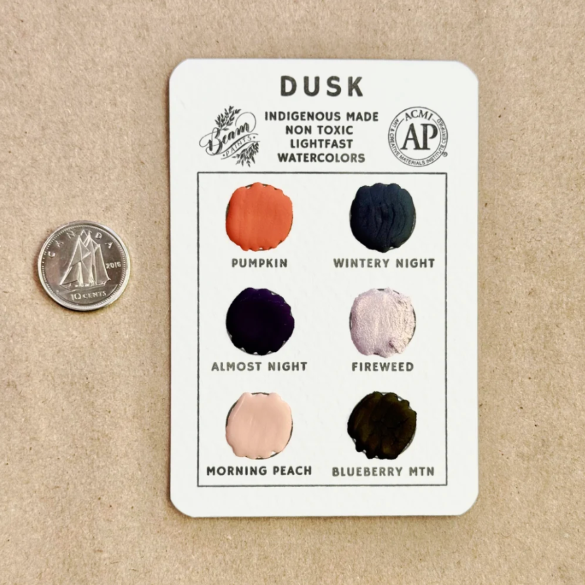 🇨🇦 Beam Watercolour Travel Card "Dusk"