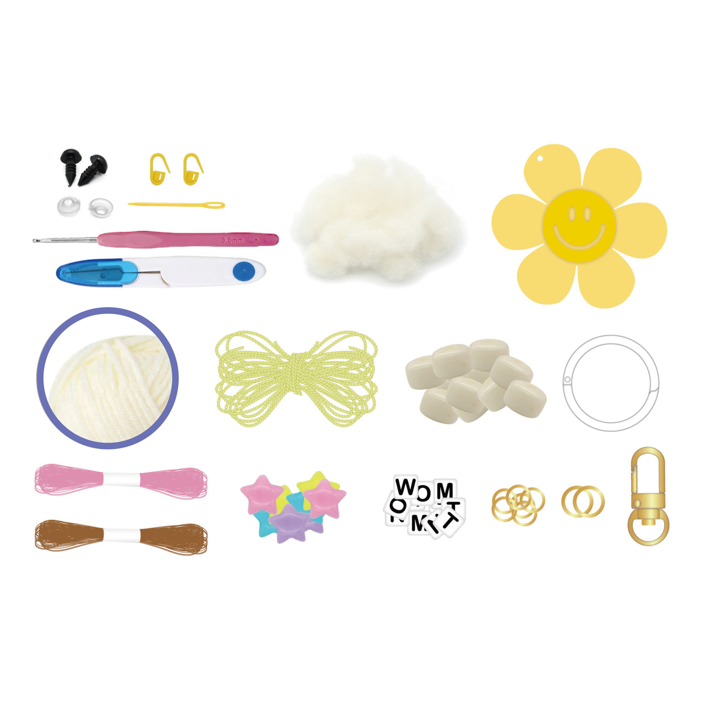 "Little Bunny" DIY Keychain Crochet Kit