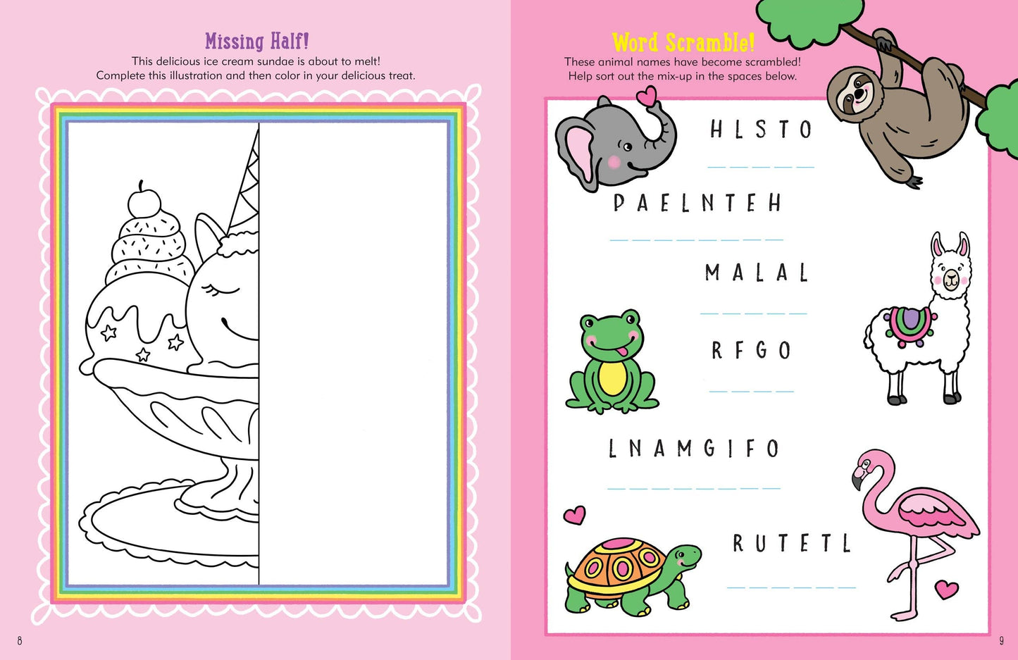 "Unicorn" Activity Book