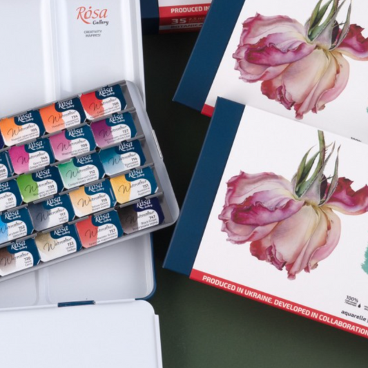 Rosa Gallery "Botanicals" Watercolour Sets