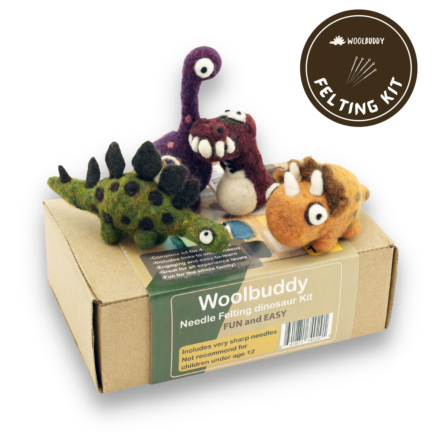 DIY Needle Felting Dinosaur Kit – Craft 4 Dino Friends