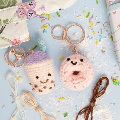 Crochet Key Ring Craft Kit "Time For Treats Duo"