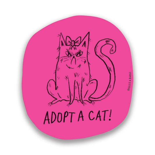 "Adopt a Cat" Sticker