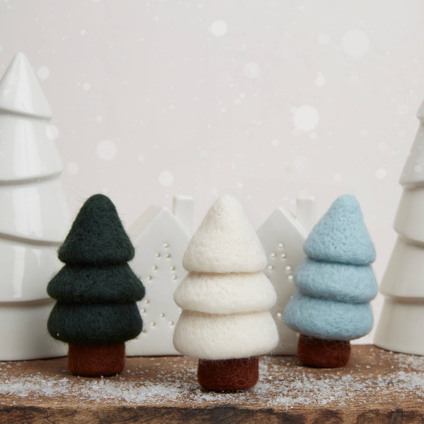 Needle Felting Kit "Tree Trio Craft Kit"