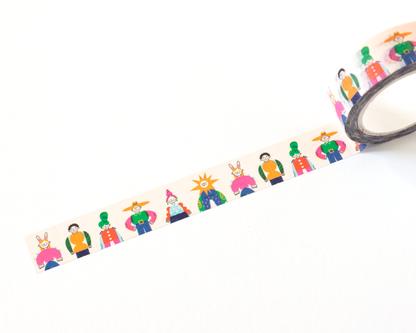 Whimsical People Washi Tape