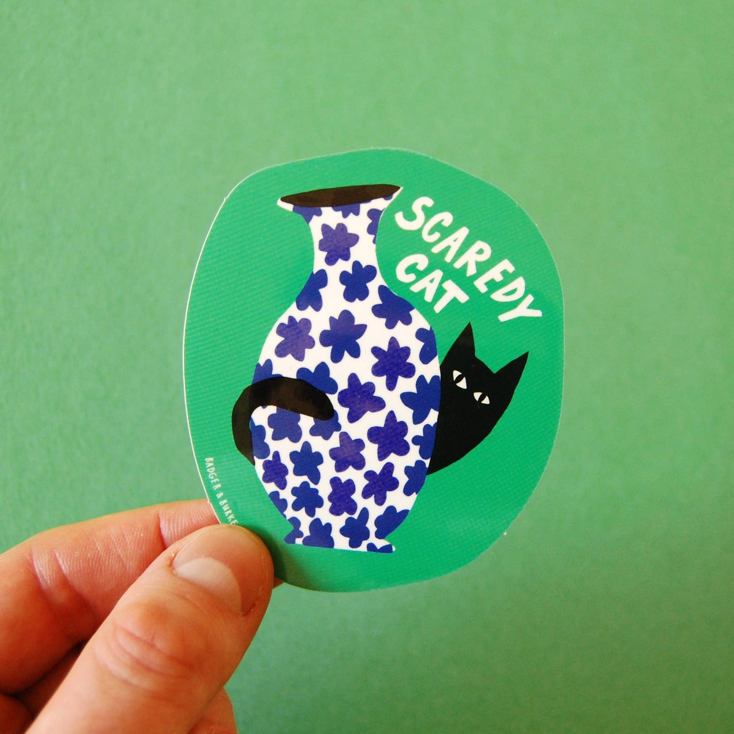 "Scaredy Cat" Sticker
