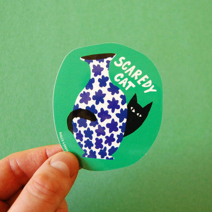 "Scaredy Cat" Sticker