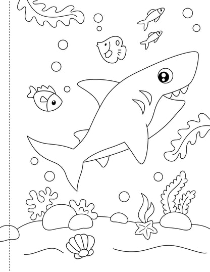"Under the Sea" Kids Colouring Book