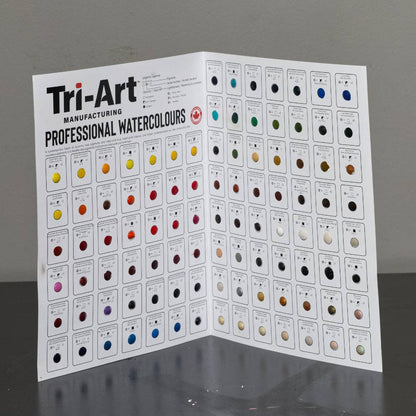🇨🇦 Tri-Art Watercolours 98 Colour Dot Card