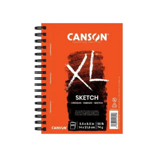 Canson XL Sketchbook Spiral 5.5x8.5" 50lb 100 Sheets
