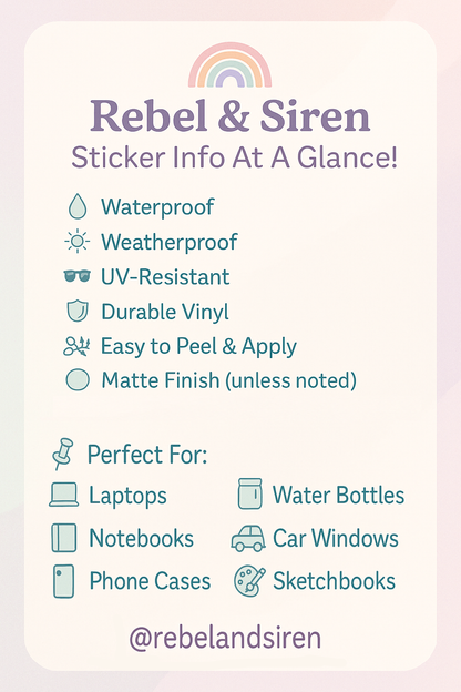 "The Waterbottle Tarot Card" Sticker