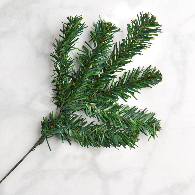 19" Artificial Canadian Pine Branch