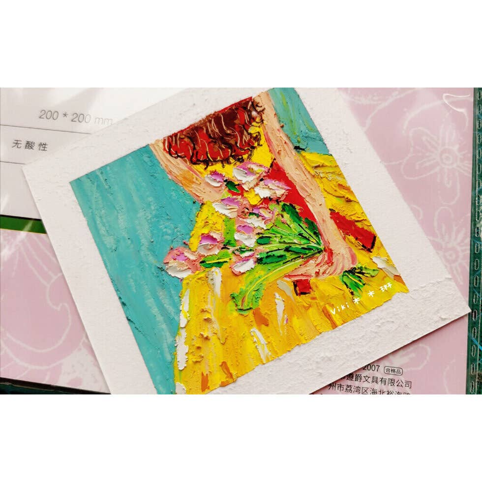 Oil Pastel Paper Pad Glue-bound 9x12" 32 Sheets